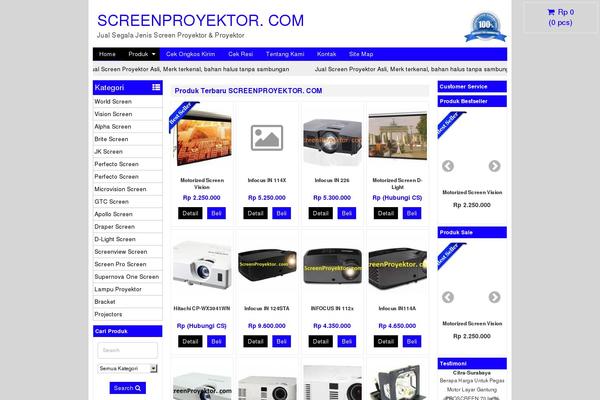 screenproyektor.com site used Wptoko