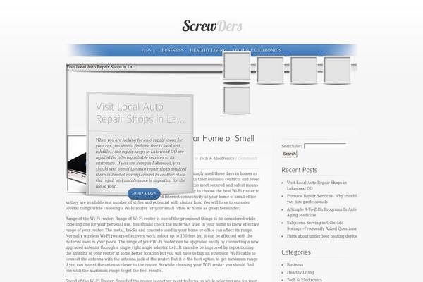 WordPress website example screenshot