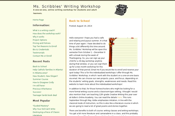 scribblesworkshop.com site used Treba