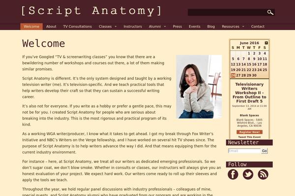 scriptanatomy.com site used Script-anatomy