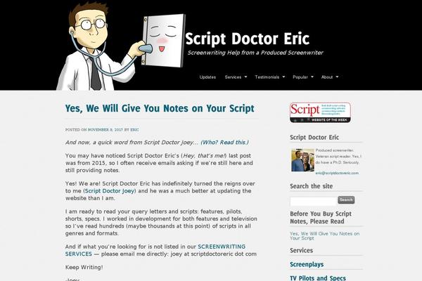 scriptdoctoreric.com site used Portfolio-theme
