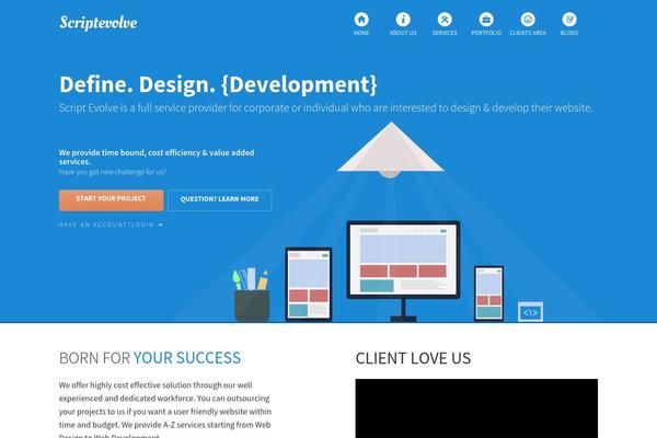 scriptevolve.com site used Layouts