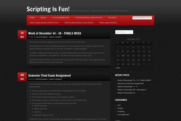GamePress theme site design template sample