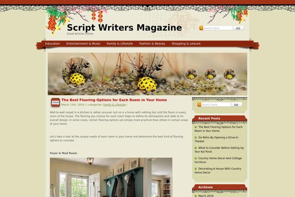 SpringFestival theme site design template sample