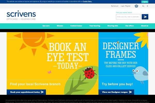 scrivensopticians.com site used Scrivens-development