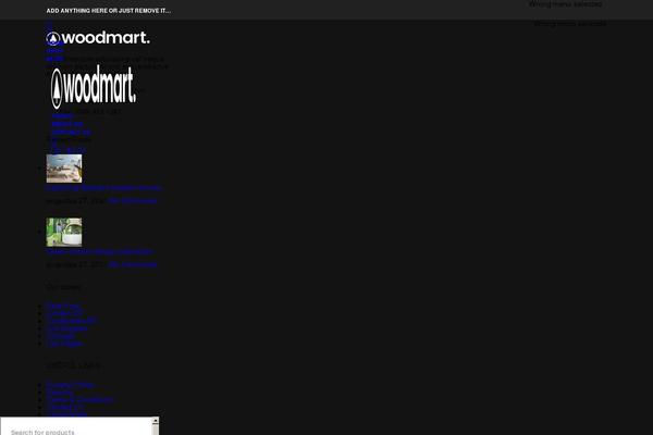 WoodMart theme site design template sample