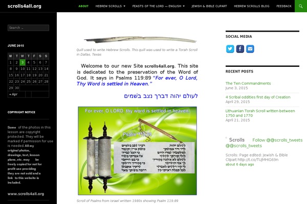 WordPress website example screenshot