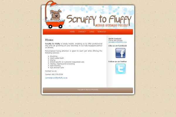Scruffy theme site design template sample