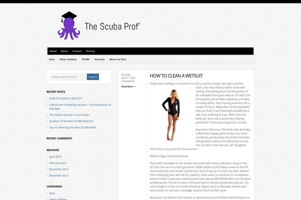 scubaprof.com site used Wp-bold111