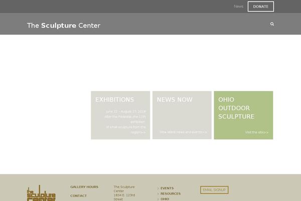 sculpturecenter.org site used Sculpture