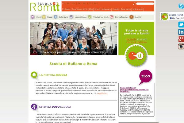 scuolaromit.it site used Italiano