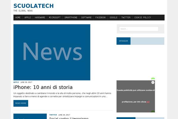 scuolatech.it site used MH Newsdesk lite