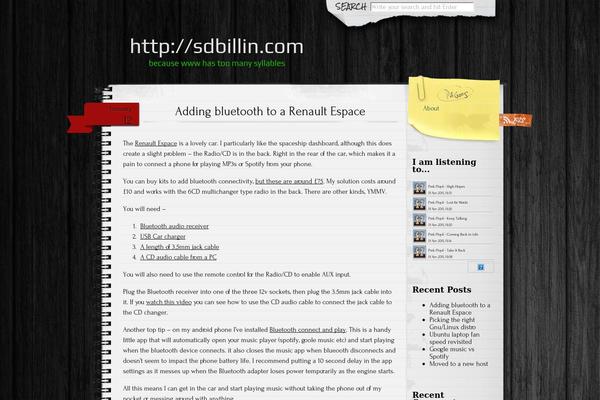 Anarcho Notepad theme site design template sample