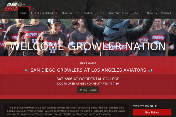 sdgrowlers.com site used Growl