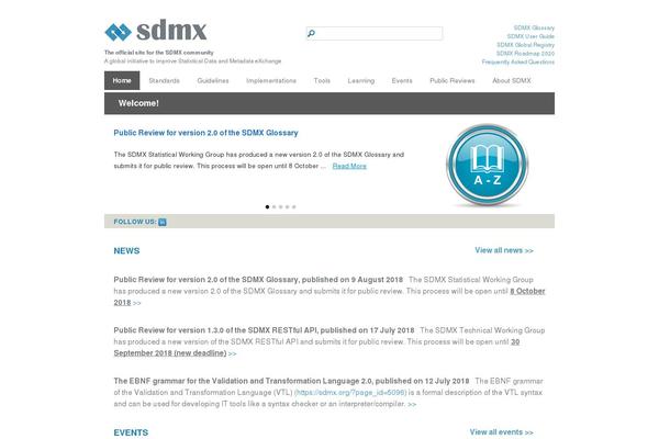 sdmx.org site used Sdmx