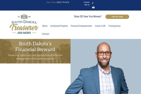sdtreasurer.gov site used South-dakota-state-treasurer