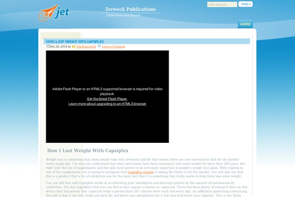 Jet theme site design template sample