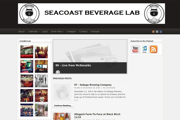 seacoastbeveragelab.com site used Blog-note