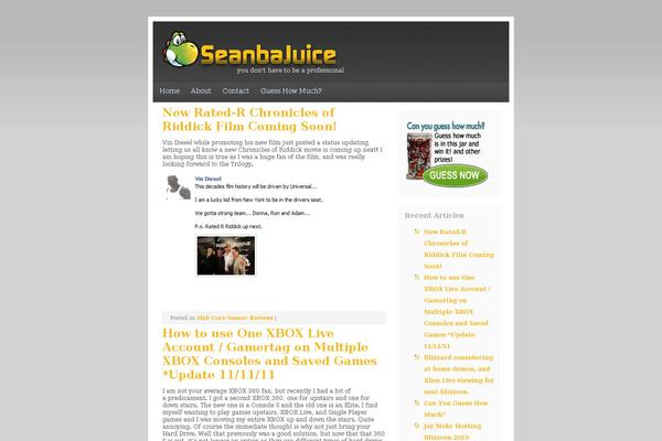 seanbajuice.com site used Greydrean