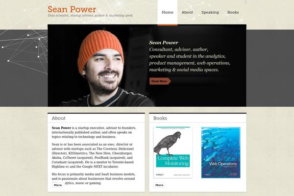 Sean theme site design template sample
