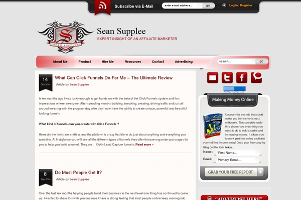 seansupplee.com site used Paulblack-package-v1.3