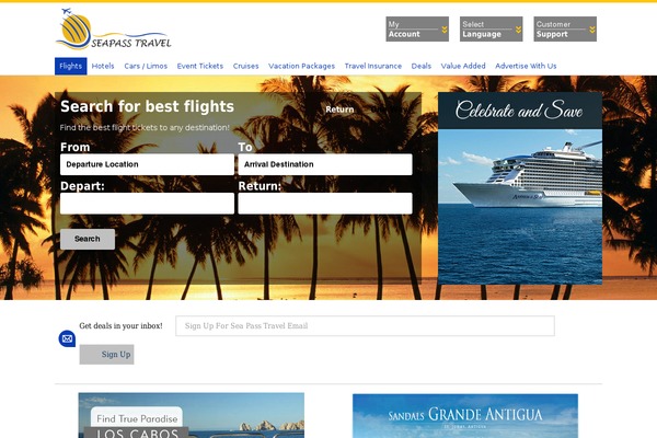 seapasstravel.com site used Seapasstravel