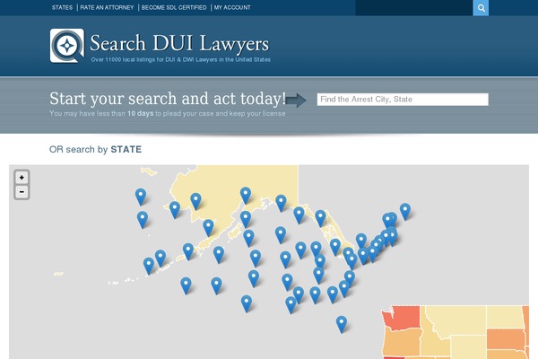 searchduilawyers.com site used Dui