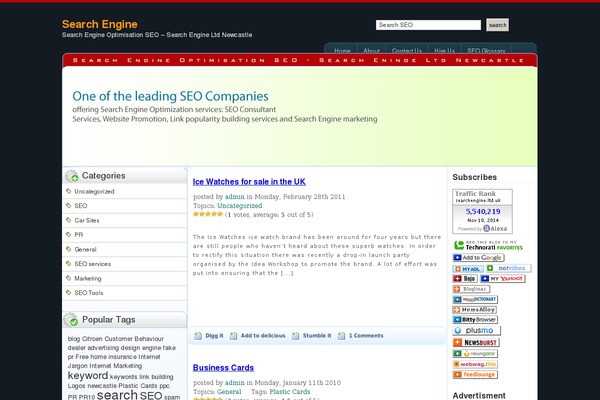 searchengine.ltd.uk site used Seo-biz