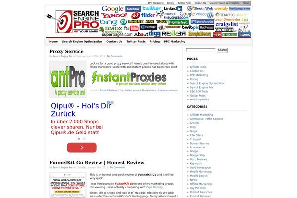 WordPress website example screenshot