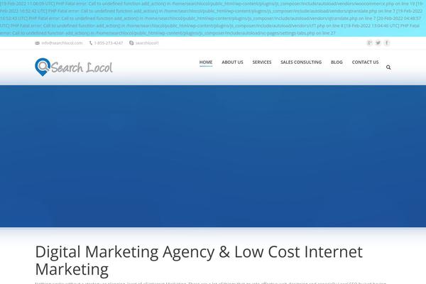 WordPress website example screenshot
