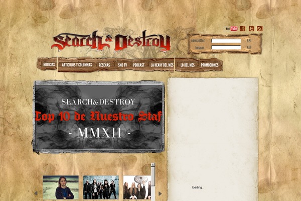 Muzak theme site design template sample