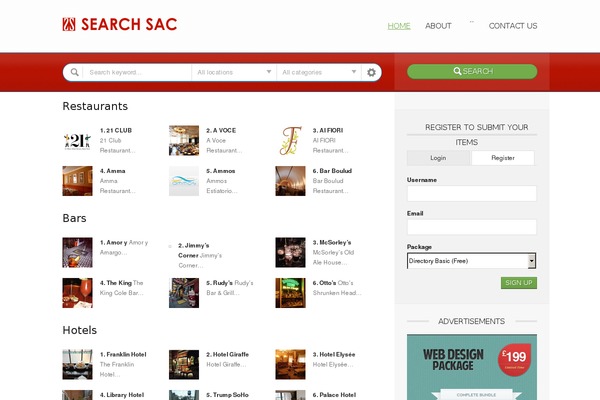 searchsac.com site used Directory-3.15