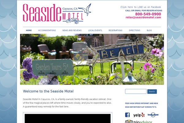seasidemotel.com site used Seaside