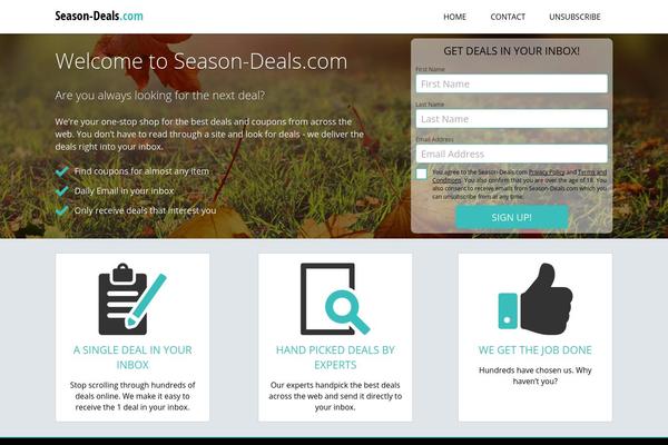 season-deals.com site used All News