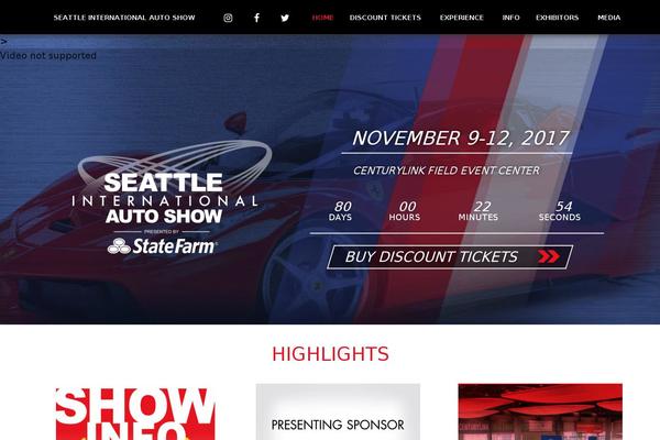 seattleautoshow.com site used Sassapress