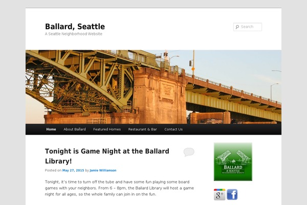 Twenty Eleven theme site design template sample