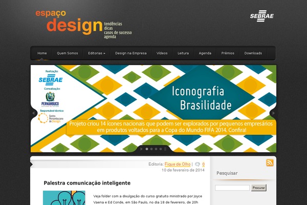 sebraedesign.com site used Sebrae