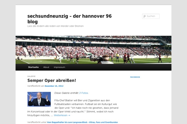 WordPress website example screenshot