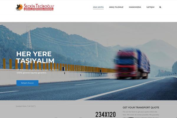 Transport theme site design template sample