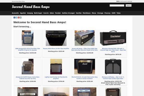 secondhandbassamps.com site used Verymobilefriendly