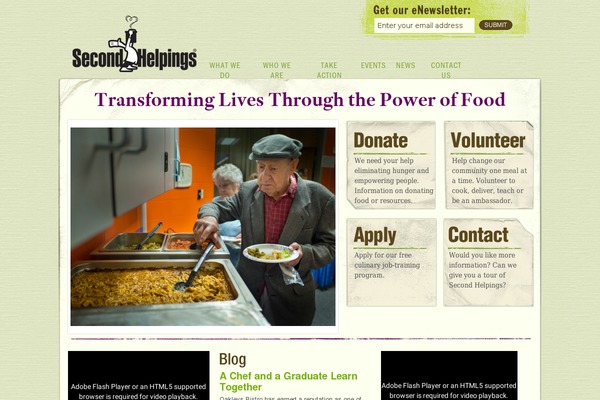 secondhelpings.org site used Secondhelpings-wp
