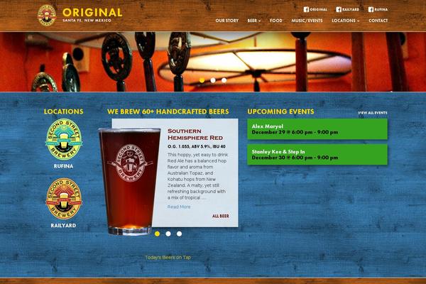 Brew theme site design template sample