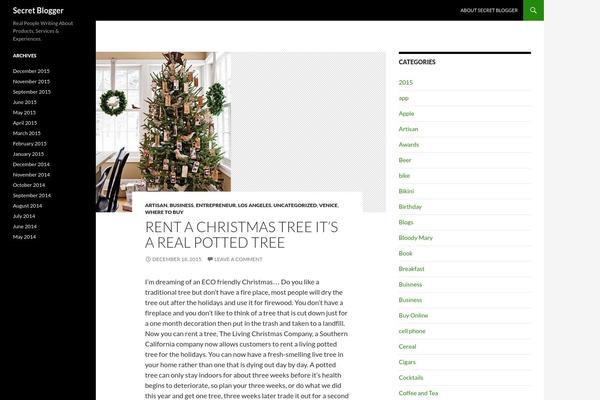 Twenty Fourteen theme site design template sample