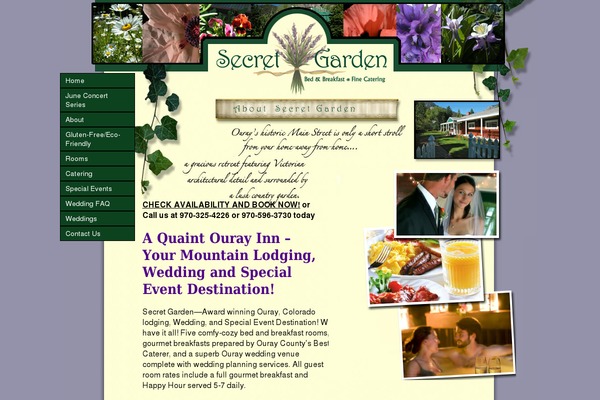 secretgardenouray.com site used Secretgarden