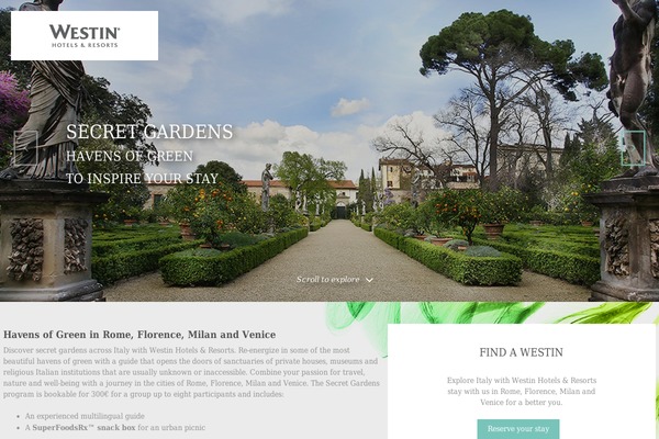 starwood-experiences theme websites examples