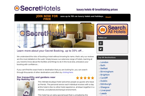 secrethotels.org site used Reviewthemev2