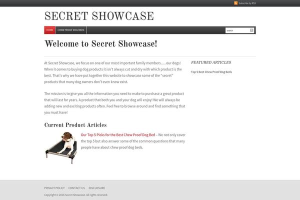secretshowcase.com site used Daily Headlines