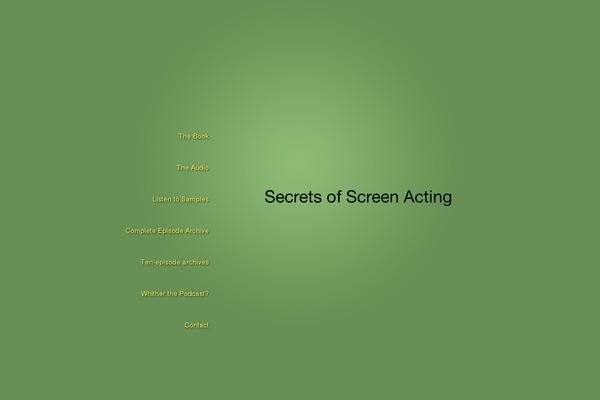 secretsofscreenacting.com site used Businesscard