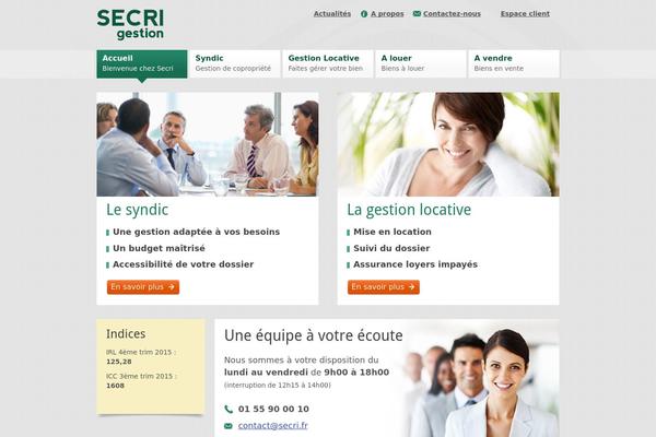 secri.fr site used Secri