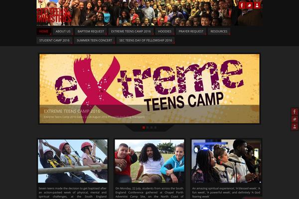 Parabola theme site design template sample